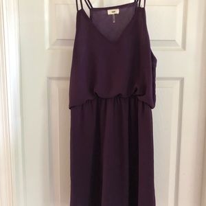 Cute purple tank mini dress